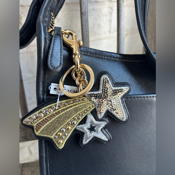 Vintage COACH small Legacy Crossbody bag w Sparkly Star Coach bag tag - Picture 4 of 16